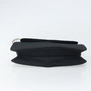 BOTTEGA VENETA Shoulder Bag Nylon Black Silver Auth 168663-5