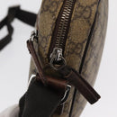 GUCCI GG Supreme Shoulder Bag PVC Beige Silver 101680 Auth 168664-9