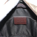 GUCCI GG Supreme Shoulder Bag PVC Beige Silver 101680 Auth 168664-19