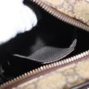 GUCCI GG Supreme Shoulder Bag PVC Beige Silver 101680 Auth 168664-11