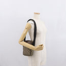 GUCCI GG Supreme Shoulder Bag PVC Beige Silver 101680 Auth 168664-23