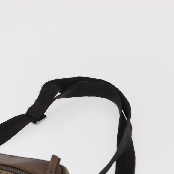 GUCCI GG Supreme Shoulder Bag PVC Beige Silver 101680 Auth 168664