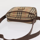 Burberrys Nova Check Shoulder Bag Canvas Beige Gold Auth 168666-6