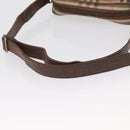 Burberrys Nova Check Shoulder Bag Canvas Beige Gold Auth 168666-7
