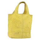 BOTTEGA VENETA INTRECCIATO Hand Bag Leather Yellow 143393 Auth 168672-1