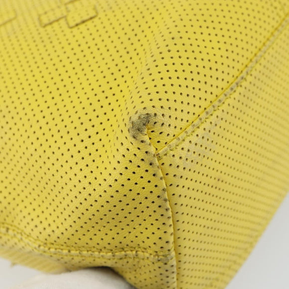 BOTTEGA VENETA INTRECCIATO Hand Bag Leather Yellow 143393 Auth 168672