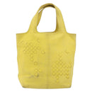 BOTTEGA VENETA INTRECCIATO Hand Bag Leather Yellow 143393 Auth 168672-13