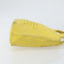 BOTTEGA VENETA INTRECCIATO Hand Bag Leather Yellow 143393 Auth 168672-3