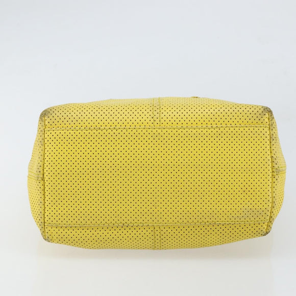 BOTTEGA VENETA INTRECCIATO Hand Bag Leather Yellow 143393 Auth 168672