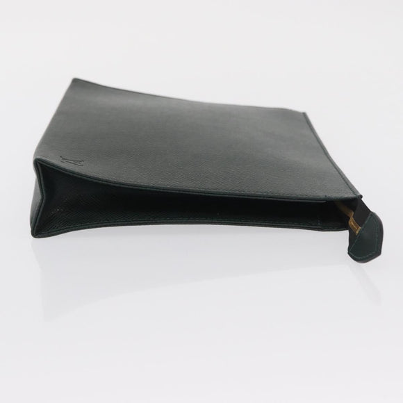 LOUIS VUITTON Taiga Poche Toilette 26 Pouch Epicea LV Auth 168673