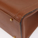 GUCCI Bamboo Tote Bag Leather Brown Gold 002 2853 0260 Auth 168674-16