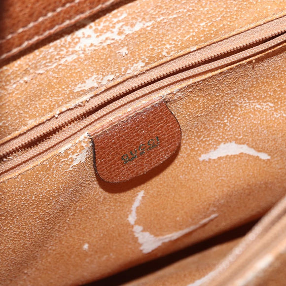 GUCCI Bamboo Tote Bag Leather Brown Gold 002 2853 0260 Auth 168674