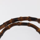 GUCCI Bamboo Tote Bag Leather Brown Gold 002 2853 0260 Auth 168674-8