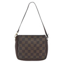 LOUIS VUITTON Damier Ebene Trousse makeup Pouch N51982 LV Auth 168689-2