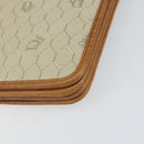 Christian Dior Honeycomb Canvas Shoulder Bag PVC Beige Gold Auth 168691-10