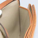 Christian Dior Honeycomb Canvas Shoulder Bag PVC Beige Gold Auth 168691-18