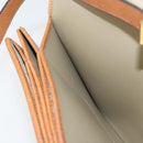 Christian Dior Honeycomb Canvas Shoulder Bag PVC Beige Gold Auth 168691-19