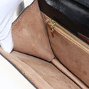 SAINT LAURENT Shoulder Bag Leather Black Gold Auth 168693-20