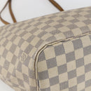 LOUIS VUITTON Damier Azur Neverfull MM Tote Bag N41605 LV Auth 168696-16
