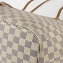LOUIS VUITTON Damier Azur Neverfull MM Tote Bag N41605 LV Auth 168696-17