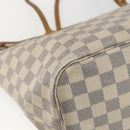 LOUIS VUITTON Damier Azur Neverfull MM Tote Bag N41605 LV Auth 168696-18