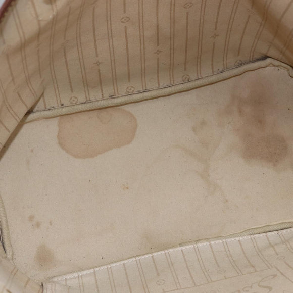 LOUIS VUITTON Damier Azur Neverfull MM Tote Bag N41605 LV Auth 168696