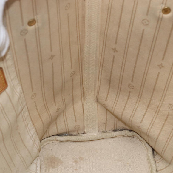 LOUIS VUITTON Damier Azur Neverfull MM Tote Bag N41605 LV Auth 168696