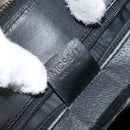 CELINE Macadam Canvas Tote Bag PVC Leather Black Gold Auth 168706-25