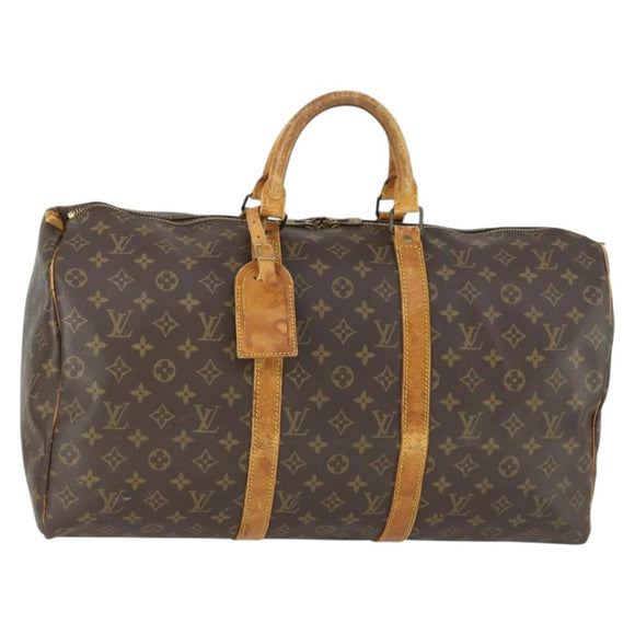 LOUIS VUITTON Monogram Keepall 50 Boston Bag M41426 LV Auth 168709