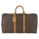 LOUIS VUITTON Monogram Keepall 50 Boston Bag M41426 LV Auth 168709-2