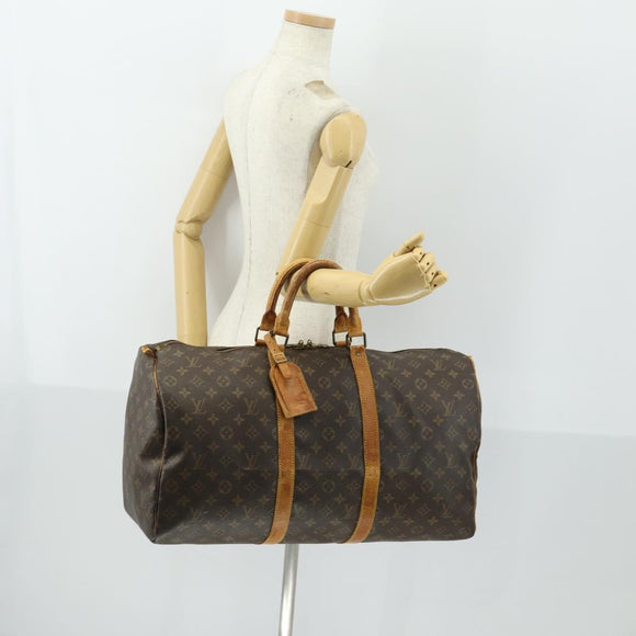 LOUIS VUITTON Monogram Keepall 50 Boston Bag M41426 LV Auth 168709