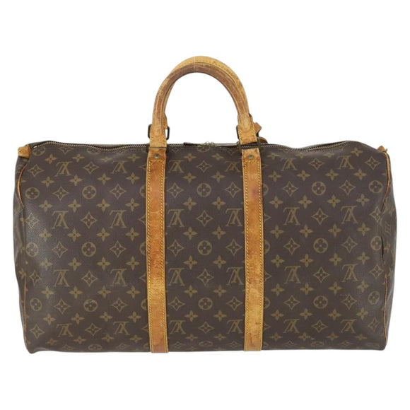 LOUIS VUITTON Monogram Keepall 50 Boston Bag M41426 LV Auth 168709
