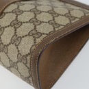 GUCCI GG Supreme Web Sherry Line Clutch Bag PVC Beige Red 89 01 032 Auth 168714-7