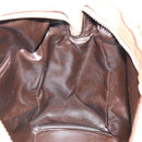 CELINE Macadam Canvas Boston Bag PVC Leather Beige Gold Auth 168715-18