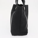 BVLGARI Logo Mania Hand Bag Canvas Black Silver Auth 168716-3