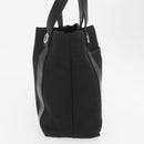 BVLGARI Logo Mania Hand Bag Canvas Black Silver Auth 168716-4