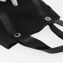 BVLGARI Logo Mania Hand Bag Canvas Black Silver Auth 168716-6