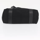 BVLGARI Logo Mania Hand Bag Canvas Black Silver Auth 168716-5