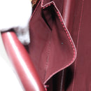 CARTIER Must Line Shoulder Bag Leather Bordeaux Gold Auth 168717-20