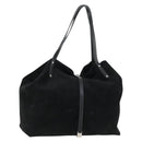 TIFFANY&Co. Reversible Tote Bag Suede Black Auth 168718-1