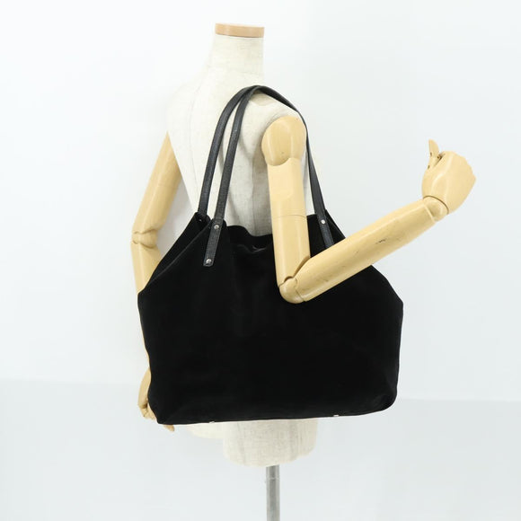 TIFFANY&Co. Reversible Tote Bag Suede Black Auth 168718