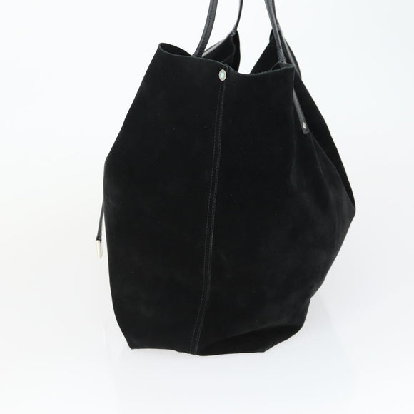 TIFFANY&Co. Reversible Tote Bag Suede Black Auth 168718