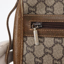 GUCCI GG Plus Supreme Clutch Bag PVC Beige Auth 168722-18