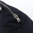 HERMES Bolide Pouch GM Canvas Navy Silver Auth 168732-9