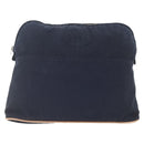 HERMES Bolide Pouch GM Canvas Navy Silver Auth 168732-13