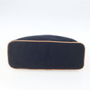 HERMES Bolide Pouch GM Canvas Navy Silver Auth 168732-6