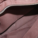 HERMES Her Line PM Tote Bag Canvas Brown Silver Auth 168733-11