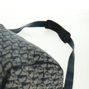Christian Dior Trotter Canvas Boston Bag 2way Navy Gold Auth 168742SAV-11