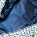 Christian Dior Trotter Canvas Boston Bag 2way Navy Gold Auth 168742SAV-21