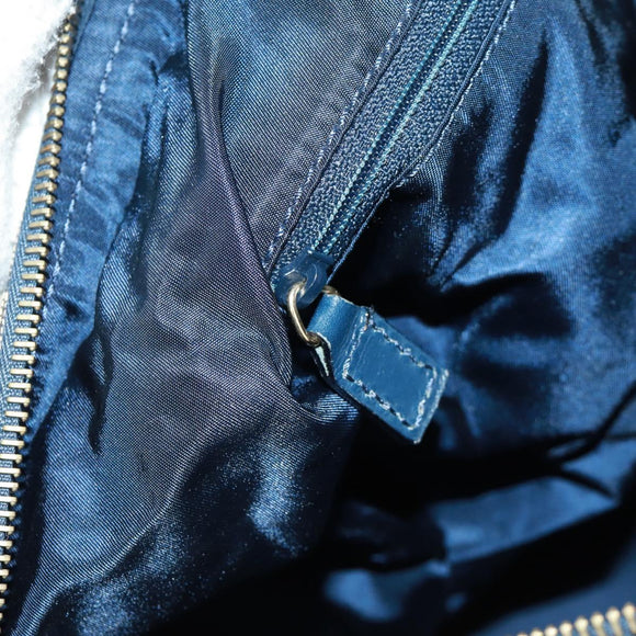 Christian Dior Trotter Canvas Boston Bag 2way Navy Gold Auth 168742SAV